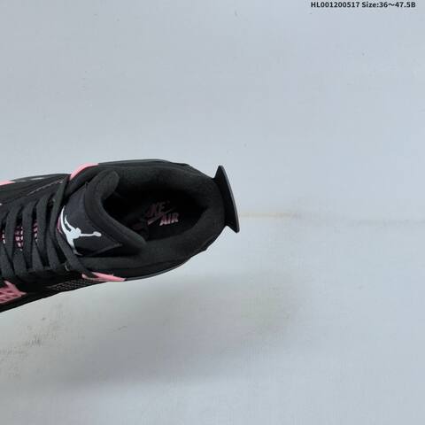 Jordan Air Jordan 4 Black Pink Thunder 36 47 5 Basketball - Unisex (BS-65943)
