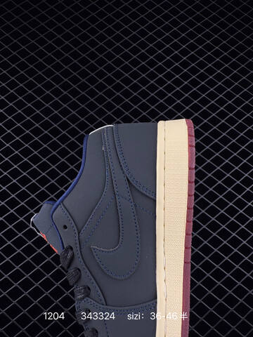 Jordan Air Jordan 1 Low DV1759 448 Dark Navy Cream Red EU 36-46 Sneaker - Unisex BS-80111
