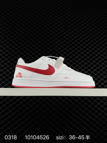Nike Court Vision 1 Low White Red EU 36-45 Casual - Unisex (BS-72597)