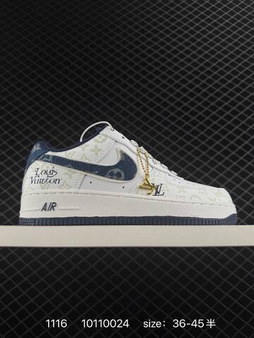 Nike Air Force 1 07 White Navy EU 36-45 5 Lifestyle - Unisex (BS-74175)
