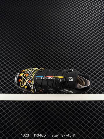Salomon XT-6 Black Silver Yellow White EU 37-45 Trail Shoe Trail Running Sneakers - Unisex (BS-85952)
