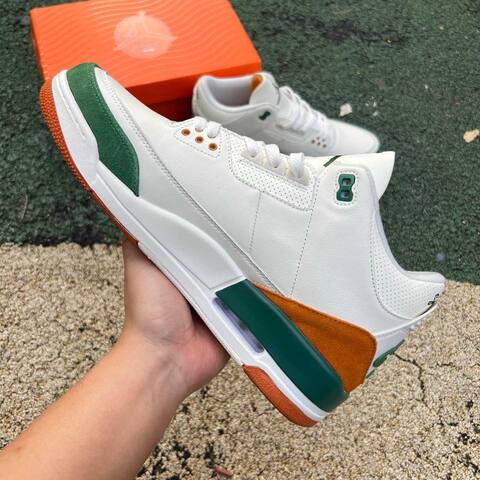 Jordan Air Jordan 3 Retro OG SP SoleFly Miami IF4491100 Sail Gorge Green Orange US 13 UK 12 BR 46 EUR 47 5 Cm 31 Basketball Shoe - Unisex (BS-87349)