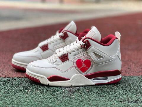 Jordan Air Jordan 4 Retro HV0823-108 Pale Ivory Sierra Red Tough Red EU 41 Basketball Shoe - Men's (BS-87269)