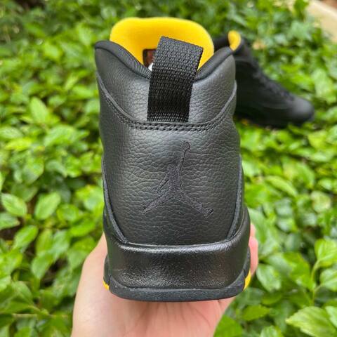 Jordan Air Jordan 10 Retro HOH HJ6779 001 Black Yellow EU 43 Basketball Shoe - Men's (BS-87067)
