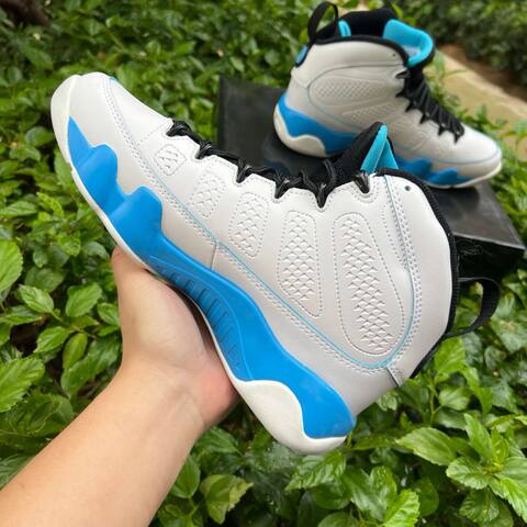 Jordan Air Jordan 9 Retro FQ8992 101 Summit White Black Blue EUR 42 5 Basketball Shoe - Men's (BS-86742)