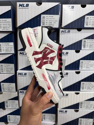 MLB Chunky Liner White Burgundy Black Pink Grey Skate Shoe Skate Sneakers (BS-86948)
