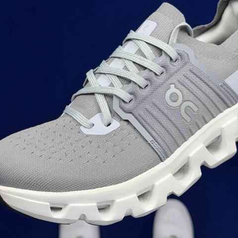 On Cloudswift 4 Grey White Black Running Shoe Running Sneakers (BS-86747)