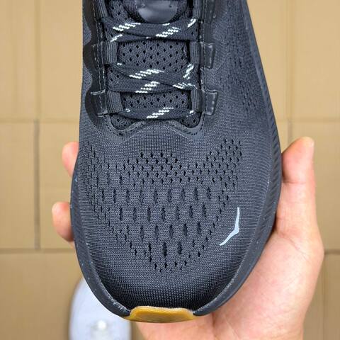 HOKA Kawana 2 Black White Gum Running Shoe Running Sneakers (BS-86919)