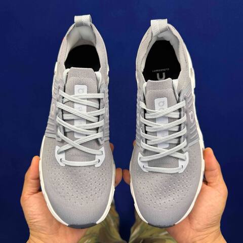 On Cloudswift 4 Grey White Black Running Shoe Running Sneakers (BS-86747)