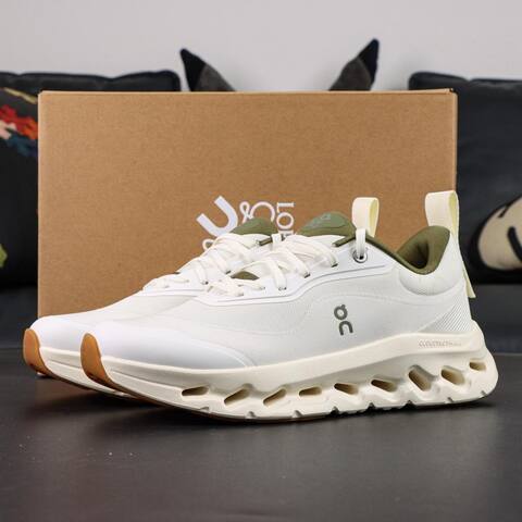 LOEWE x On Cloudtilt 2 0 White Olive Cream Gum Running Shoe Running Sneakers (BS-87060)