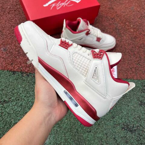 Jordan Air Jordan 4 Retro HV0823-108 Pale Ivory Sierra Red Tough Red EU 41 Basketball Shoe - Men's (BS-87269)