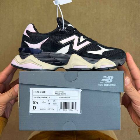 New Balance 9060 U9060JBR Black Pink White Cream Navy EU 38 Sneaker - Women's (BS-87133)