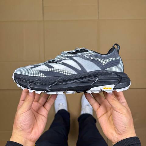 HOKA Mafate Speed 4 LITE Black White Trail Shoe Trail Running Sneakers (BS-86939)