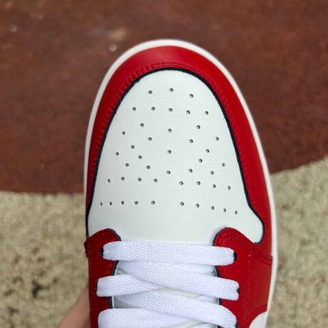 Jordan Air Jordan 1 Low 553558 166 White Red US 11 UK 10 BR 43 EUR 45 29 Cm Sneaker - Men's (BS-87196)