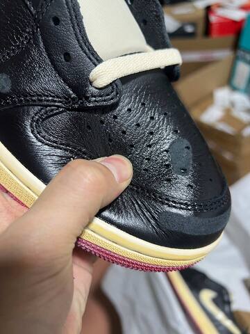 Jordan Air Jordan 1 Retro Low OG Nitro IB8958 001 Black Muslin Varsity Red US 9 5 UK 8 5 EUR 43 Cm 27 5 Skate Shoe - Men's (BS-87185)