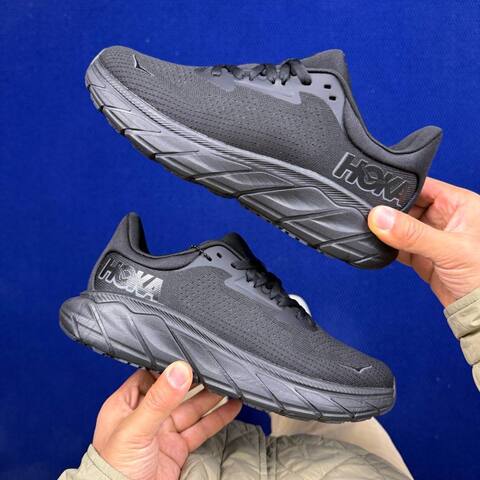 HOKA Arahi 7 Black Dark Grey Running Shoe Running Sneakers (BS-86828)