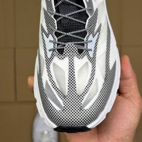 HOKA Mafate Speed 4 LITE White Black Grey Trail Shoe Trail Running Sneakers (BS-86938)