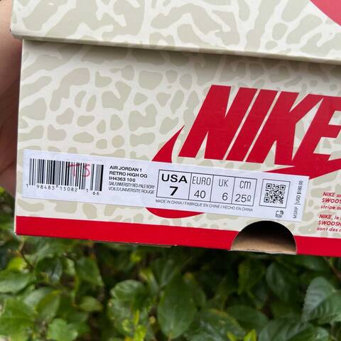 Jordan Air Jordan 1 Retro High OG IH4363 100 Sail University Red Pale Ivory EU 40 Sneaker - Men's (BS-87194)