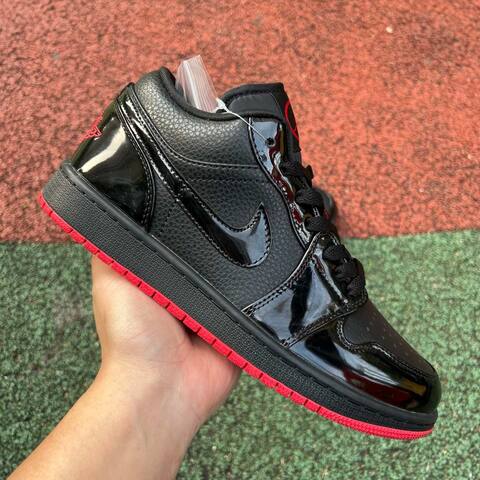 Jordan Air Jordan 1 Low DD1660-001 Black Red EUR 41 Sneaker - Men's (BS-87162)