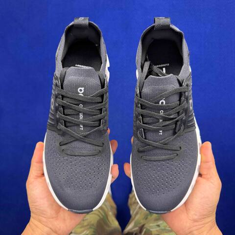 On Running Cloudswift 4 Dark Gray White Black 10 Running Shoe Running Sneakers (BS-86743)
