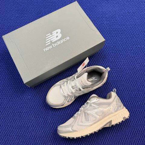 New Balance 410 V5 MT410KM5 White Silver Cream Grey EU 38 Trail Shoe - Women's (BS-87112)