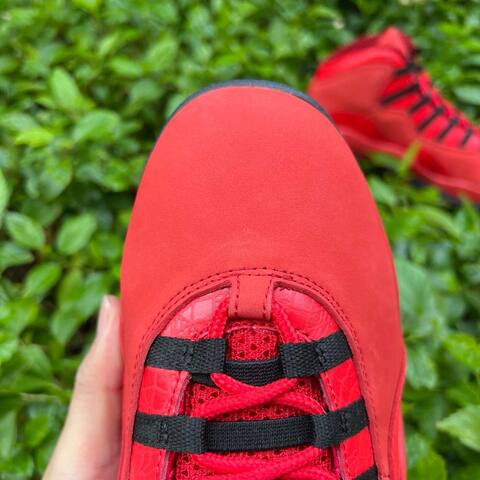 Jordan Air Jordan 10 Retro HOH AJ9100 625 University Red Black EU 43 Basketball Shoe - Men's (BS-87066)