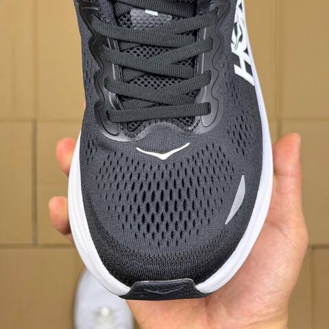 HOKA Bondi 9 Black White Running Shoe Running Sneakers (BS-86902)