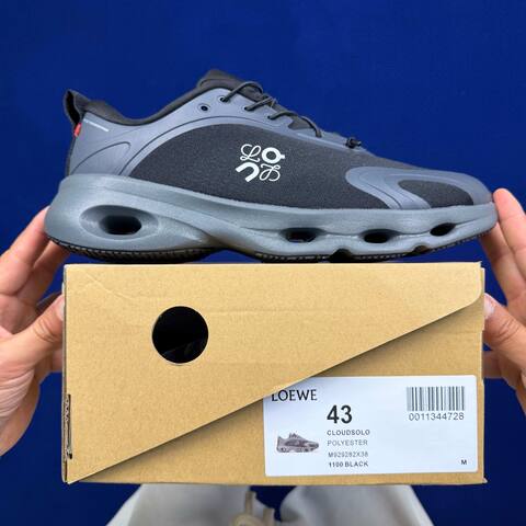LOEWE On Running Cloudventure 2 0 Black Dark Gray Running Shoe Running Sneakers (BS-86753)