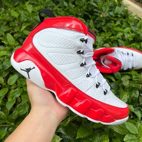 Jordan Air Jordan 9 Retro 302370 160 White Red Black US 9 5 UK 8 5 BR 41 EUR 43 27 5cm Basketball Shoe - Men's (BS-86738)