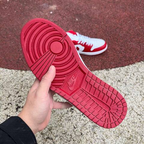 Jordan Air Jordan 1 Low 553558 166 White Red US 11 UK 10 BR 43 EUR 45 29 Cm Sneaker - Men's (BS-87196)