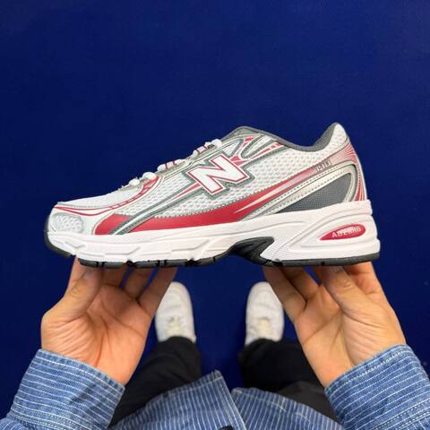New Balance U740RD2 740 White Red Grey Black USA 6 5 UK 6 EUR 39 5 Training Shoe - Women's (BS-87100)