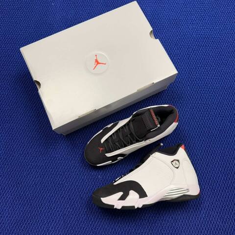 Jordan Air Jordan 14 Retro 487471-160 White Black Red Silver EU 42 5 Basketball Shoe - Men's (BS-87327)