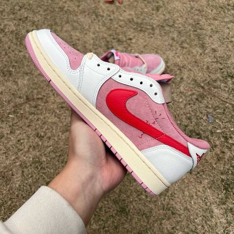 Jordan Air Jordan 1 Low OG SP DM7866 100 Sail University Pink Ridgerock EU 42 Sneaker - Men's (BS-87202)