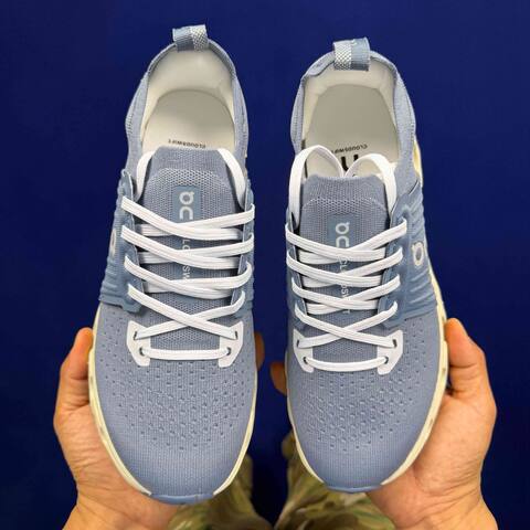 On Cloudswift 4 Blue White Cream Running Shoe Running Sneakers (BS-86749)