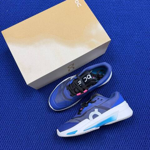 On The Roger Pro White Pink Blue Tennis Shoe Casual Sneakers (BS-86754)