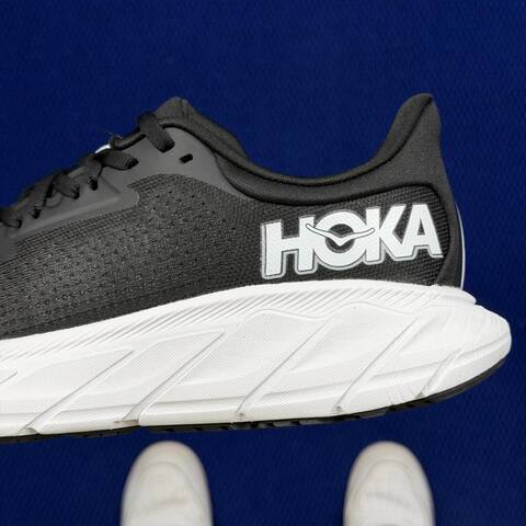 HOKA ONE ONE Arahi 7 White Blue Black Grey Running Shoe Running Sneakers (BS-86830)