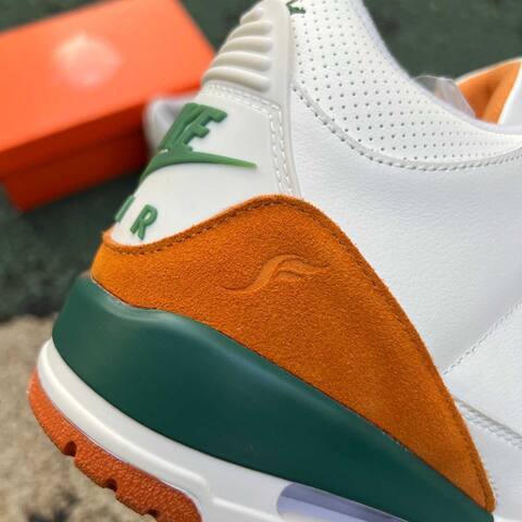 Jordan Air Jordan 3 Retro OG SP SoleFly Miami IF4491100 Sail Gorge Green Orange US 13 UK 12 BR 46 EUR 47 5 Cm 31 Basketball Shoe - Unisex (BS-87349)