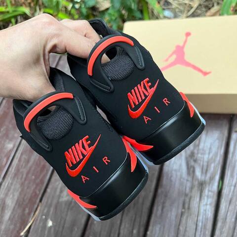 Jordan Air Jordan 6 Retro IQ1275 001 Black Light Crimson Infrared EUR 38 5 Basketball Shoe - Women's (BS-87305)