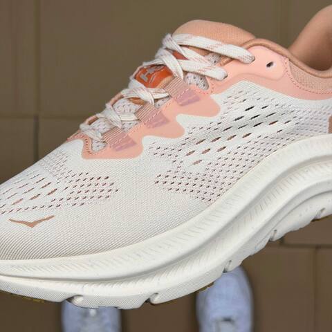 HOKA Kawana 2 Cream Light Peach Off White Running Shoe Running Sneakers (BS-86918)