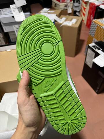 Jordan Air Jordan 1 Low SE HF4823-100 White Green Yellow US 8 5 UK 7 5 EUR 42 Sneaker - Men's (BS-87182)
