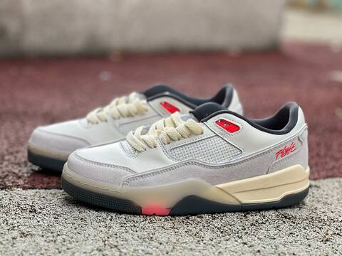 Jordan Flight Court SP FZ9854 108 Beige Gray Red Black US 7 UK 6 BR 38 EUR 40 25cm Sneaker - Unisex (BS-87246)