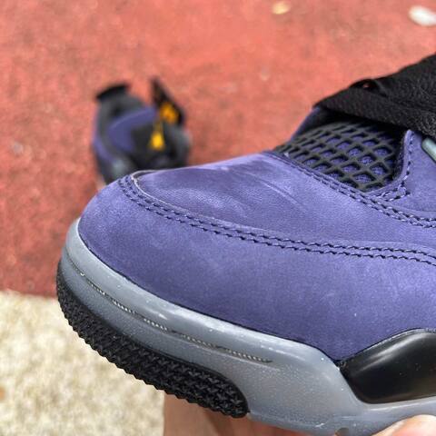 Jordan Air Jordan 4 Retro FV5029 500 Imperial Purple Black Grey Yellow US 8 UK 7 EUR 41 Basketball Shoe - Men's (BS-87259)