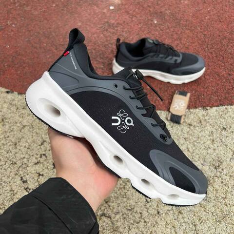 LOEWE x On Cloudsolo 3MF30660299 Black Dark Gray White US 8 5 EU 42 UK 8 JP 26 5 Running Shoe Running Sneakers - Men's (BS-86768)
