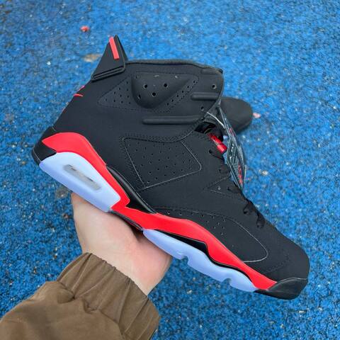 Jordan Air Jordan 6 Retro CT8529 001 Black Light Crimson EU 43 Basketball Shoe - Men's (BS-87306)