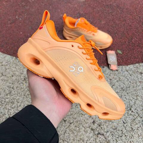 LOEWE x On Cloudsolo 3WF30600663 Orange Peach Silver US 7 EU 38 UK 5 JP 24 Running Shoe Running Sneakers - Women's (BS-86762)