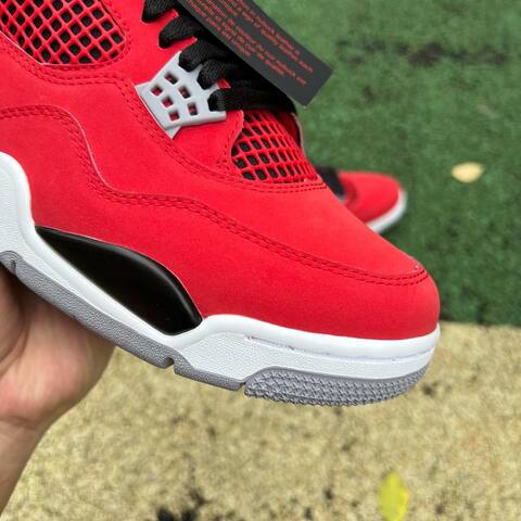 Jordan Air Jordan 4 Retro FQ8138-600 Fire Red White Black US 9 5 UK 8 5 EUR 43 Cm 27 5 Basketball Shoe - Men's (BS-87244)