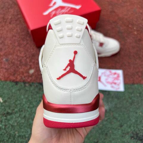 Jordan Air Jordan 4 Retro HV0823-108 Pale Ivory Sierra Red Tough Red EU 41 Basketball Shoe - Men's (BS-87269)