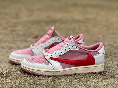 Jordan Air Jordan 1 Low OG SP DM7866 100 Sail University Pink Ridgerock EU 42 Sneaker - Men's (BS-87202)