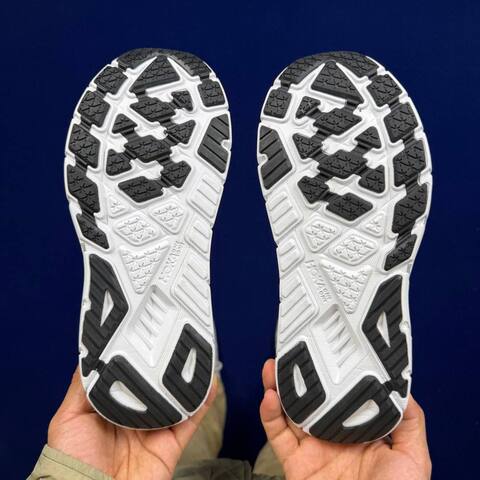 HOKA Arahi 7 White Blue Gold Running Shoe Running Sneakers (BS-86827)