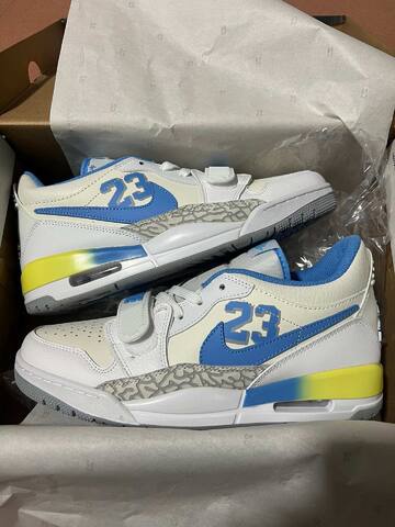 Jordan Air Jordan Legacy 312 Low FJ7223 141 White Blue Yellow EU 44 Sneaker - Men's (BS-87344)